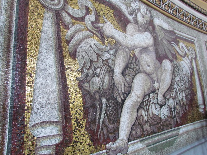 One of many mosaics at the base of the cupola
